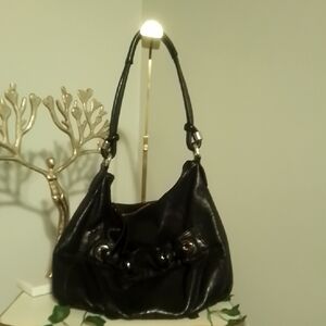 Elegant Black Leather Handbag